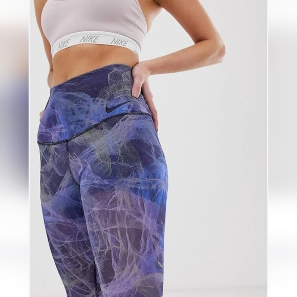 NIKE Power Training Dri-Fit Leggings, Mesh Over Shorts, Size Large - Picture 4 of 12